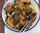 Gebratener Kürbis mit Kürbiskernen