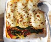 Spinat-Tomaten-Lasagne
