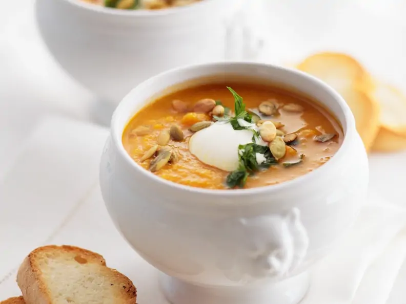 Kürbis-Orangen-Suppe