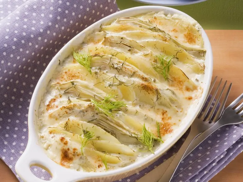 Kartoffel-Fenchel-Auflauf