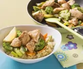 Hähnchen-Gemüse-Pfanne mit Couscous