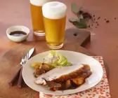Krustenbraten in Biersoße