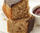 Lebkuchen mit Schokolade glasiert