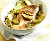 Red Snapper auf Fenchel mit Anisschnaps