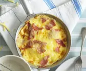 Omelett mit Käse und Schinken
