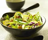 Salat mit Bohnen und Pfifferlingen