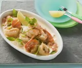Garnelenschwänze mit Feta-Soße