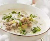 Hackfleisch-Lauch-Suppe
