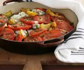 Fischeintopf mit Tomaten und Kartoffeln