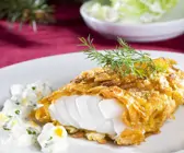 Fisch im Cornflakesmantel mit Remoulade