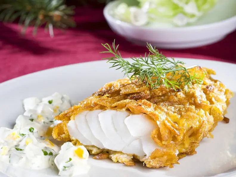 Fisch im Cornflakesmantel mit Remoulade