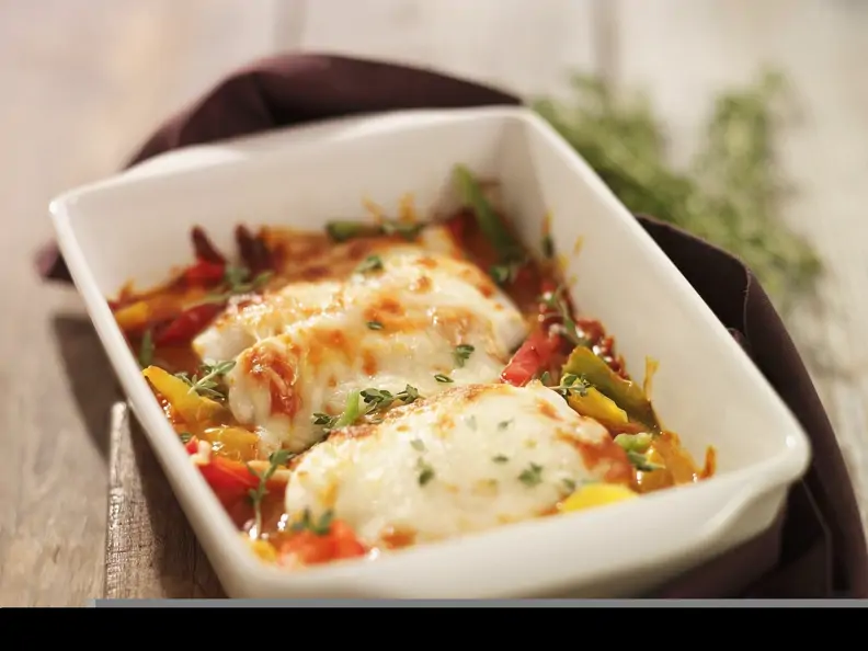 Fisch-Gratin mit Gemüse