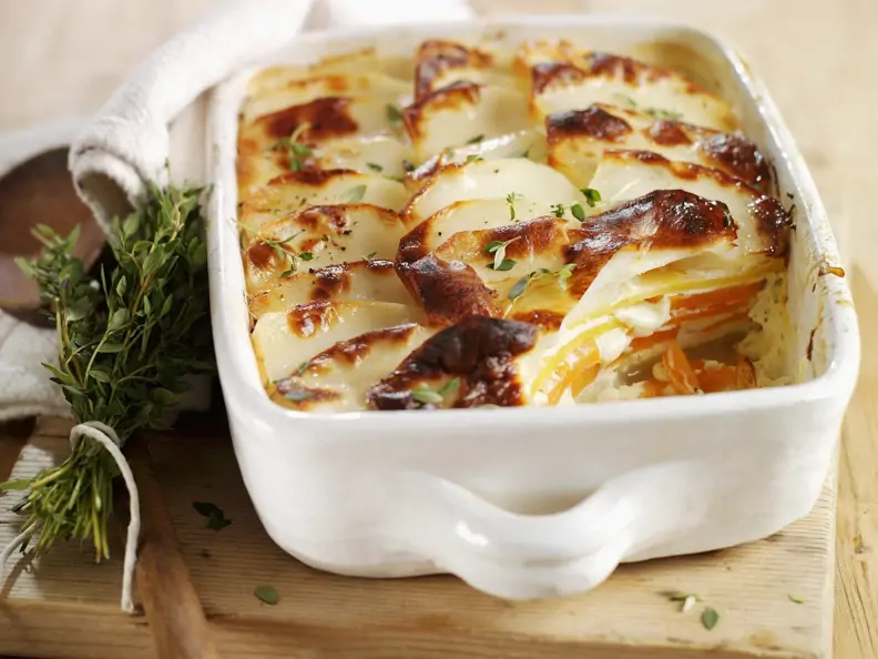 Kartoffel-Möhren-Gratin