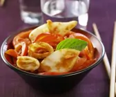 Paprika-Basilikum-Tintenfisch
