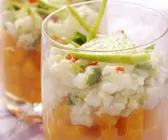Tatar von der Jakobsmuschel mit Mango und Limette