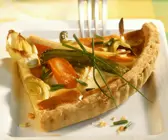 Dinkelquiche mit Wurzelgemüse