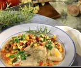 Rotbarschfilet mit Gemüsesauce