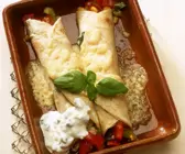 Enchiladas gefüllt mit Gemüse