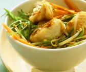 Wok-Gemüse mit Seelachs