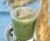 Gurken-Schafskäse-Gazpacho