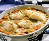 Fischauflauf mit Gemüse
