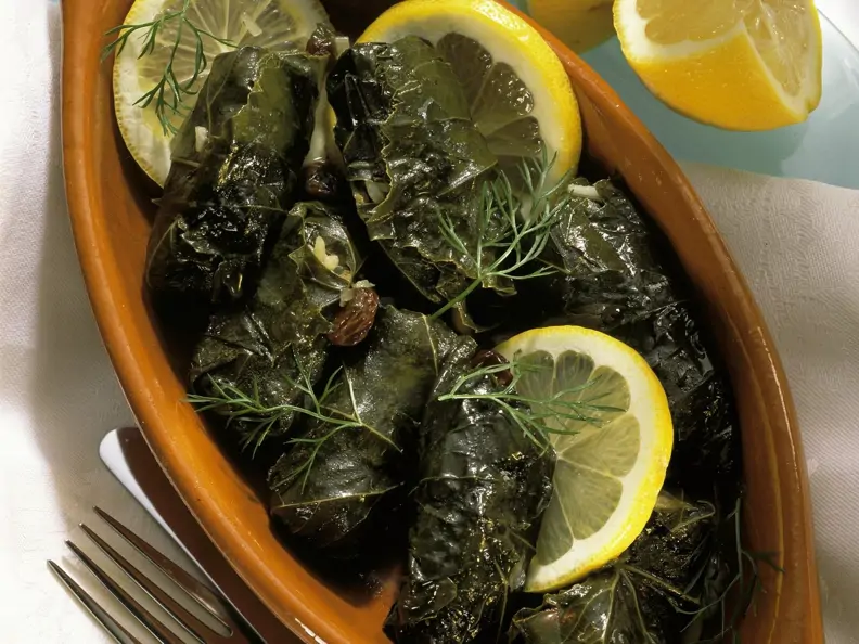 Dolmades (gefüllte Weinblätter)