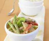 Putenstreifen mit Kokoscurry