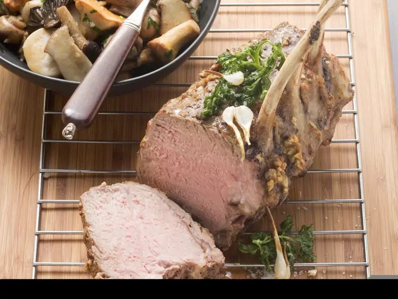 Kalbslachs mit Pilzgemüse