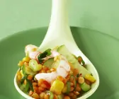 Linsen-Shrimps-Salat