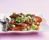 Italienischer Bohnensalat mit Tomaten