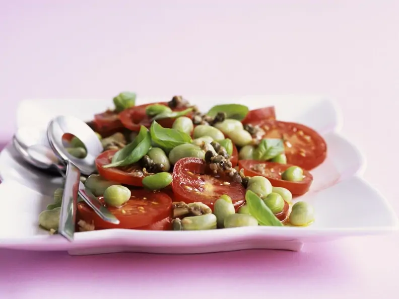 Italienischer Bohnensalat mit Tomaten