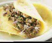 Pfannkuchen mit Pilzfüllung