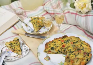 Kartoffelomelett auf spanische Art (Tortilla)
