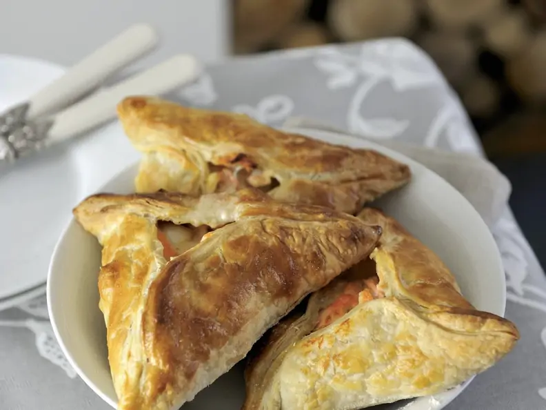 Pasteten mit Schellfisch-Lachs-Füllung