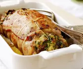 Kaninchenbraten mit Füllung