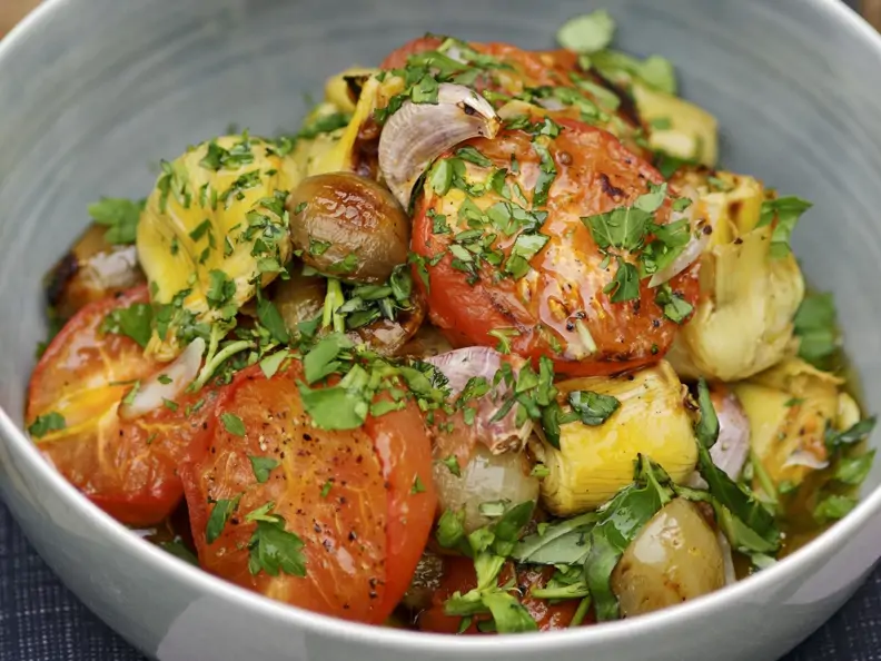 Gebratener Gemüsesalat