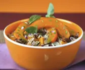 Reis mit Kürbis