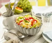 Pastasalat mit Shrimps