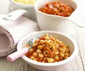 Pasta mit Geflügel-Bolognese