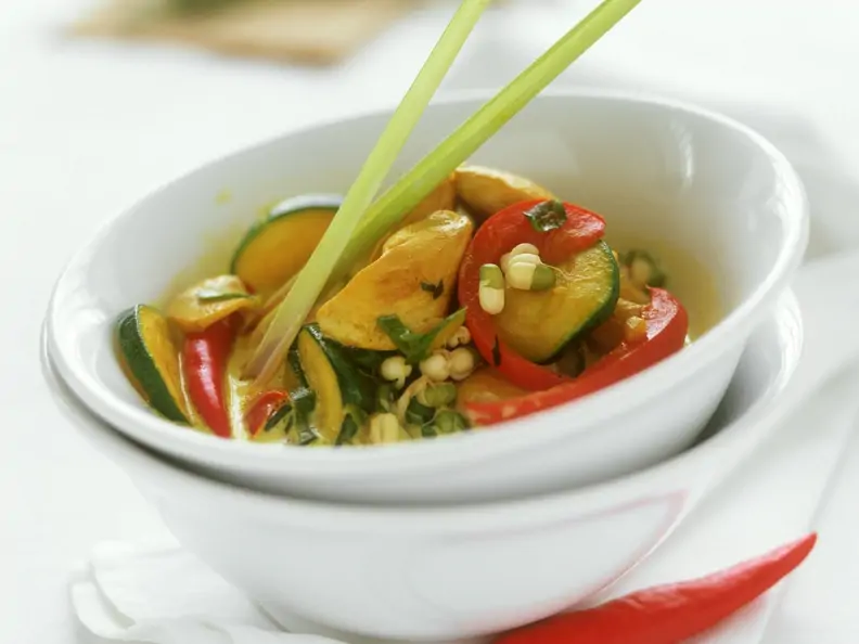 Curry mit Geflügel