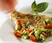Seehecht mit Paprikagemüse