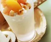 Quark mit Kokos und Zitrusfrüchten