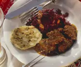 Gänseragout mit Serviettenknödel