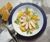 Hähnchen mit Sprossensalat