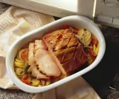 Kassler mit Kartoffeln und Paprika