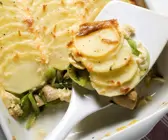 Kartoffelgratin mit Lauch
