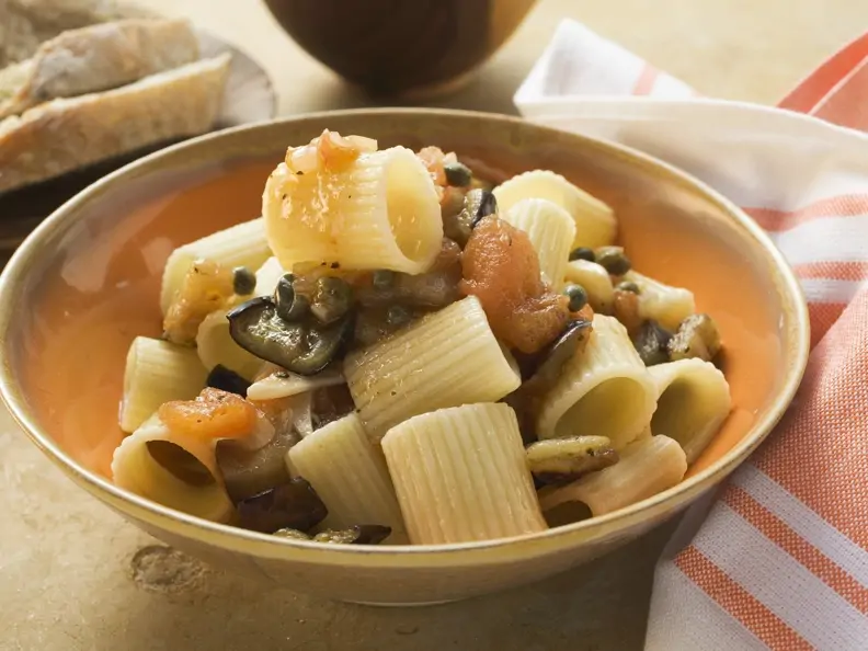 Pasta mit gegrilltem Gemüse