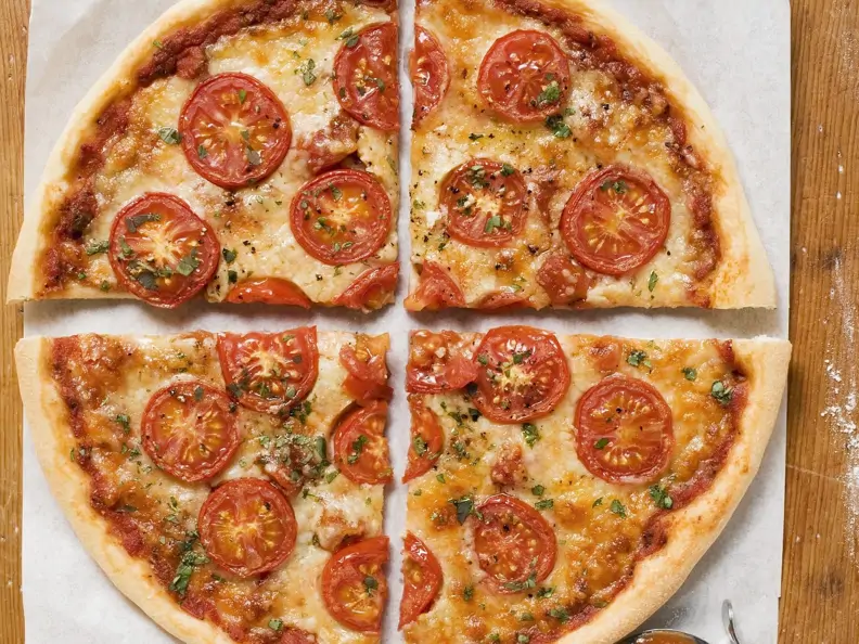 Vegane Pizza Margherita