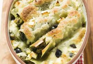 Spinat-Feta-Cannelloni