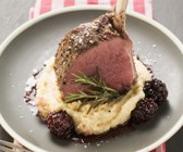 Hirschkarree mit Selleriepüree